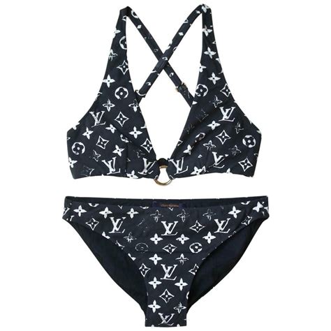 monogram louis vuitton bikini|louis vuitton print swimsuit.